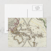 Paris Atlas Map Postkarte (Vorne/Hinten)