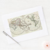Paris Atlas Map Rechteckiger Aufkleber (Umschlag)