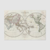 Paris Atlas Map Seidenpapier (Vorderseite)