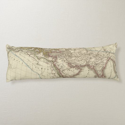 Paris-Atlaskarte Seitenschläferkissen (Rückseite)