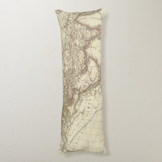 Paris-Atlaskarte Seitenschläferkissen (Rückseite (Vertikal))
