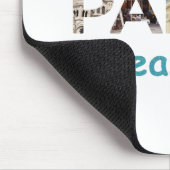Paris Attraktionen Mehr Paris Bitte blauer Glitzer Mousepad (Ecke)