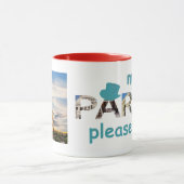 Paris Attraktionen Mehr Paris Bitte blauer Glitzer Tasse (Zentrum)