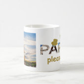 Paris Attraktionen Mehr Paris Bitte Golden Glitzer Kaffeetasse (Mittel)