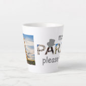 Paris Attraktionen Mehr Paris Bitte Silberner Glit Milchtasse (Vorderseite)