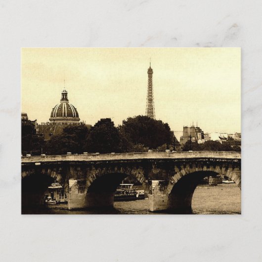 Paris auf dem Platz Postkarte (Vorderseite)
