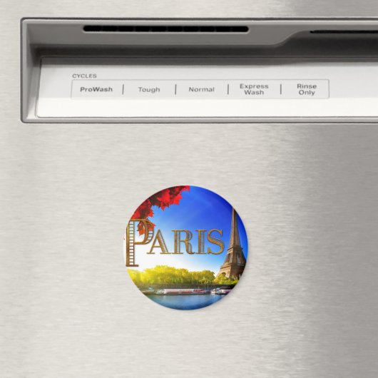 Paris auf der Seine Magnet (In Situ (Geschirrspüler))