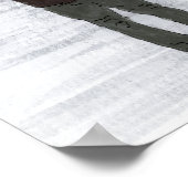 Paris auf einem Rainy Late Afternoon. Aquarell-Pos Poster (Ecke)