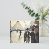 Paris, auf einer Postkarte am Regentag (Stehend Vorderseite)