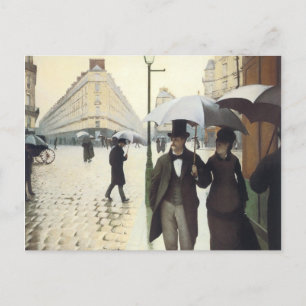 Paris, auf einer Postkarte am Regentag