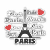 Paris Aufkleber (Vorderseite)