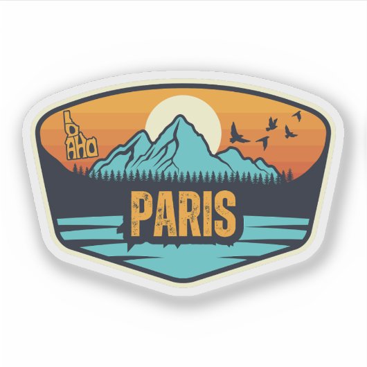 Paris Aufkleber (Vorderseite)