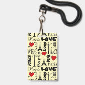 Paris Ausweis (Vorderseite mit Lanyard)