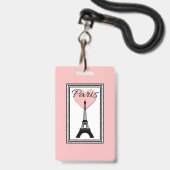 Paris Ausweis (Vorderseite mit Lanyard)