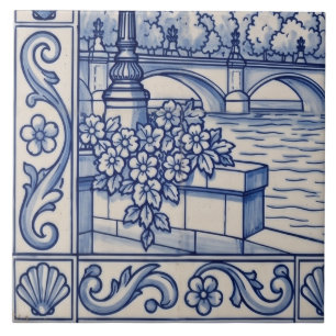 Paris Azulejo-Muralfliese 5 von 6 unten links Fliese