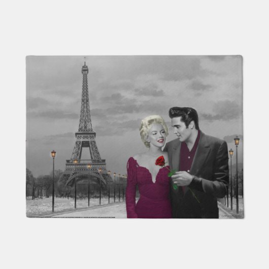 Paris B&W 2 Fußmatte (Vorderseite)