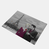 Paris B&W 2 Fußmatte (Schrägansicht)