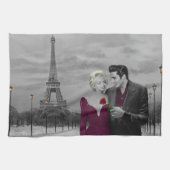 Paris B&W 2 Handtuch (Horizontal)
