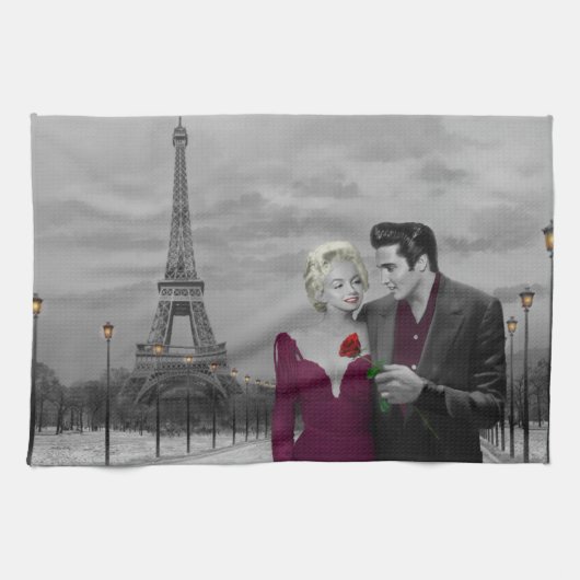 Paris B&W 2 Handtuch (Horizontal)