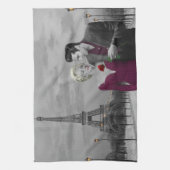 Paris B&W 2 Handtuch (Vertikal)