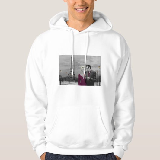 Paris B&W Hoodie (Vorderseite)
