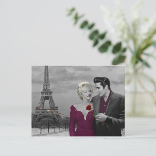 Paris B&W Postkarte (Stehend Vorderseite)