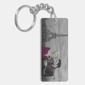 Paris B&W Schlüsselanhänger (Vorderseite links)