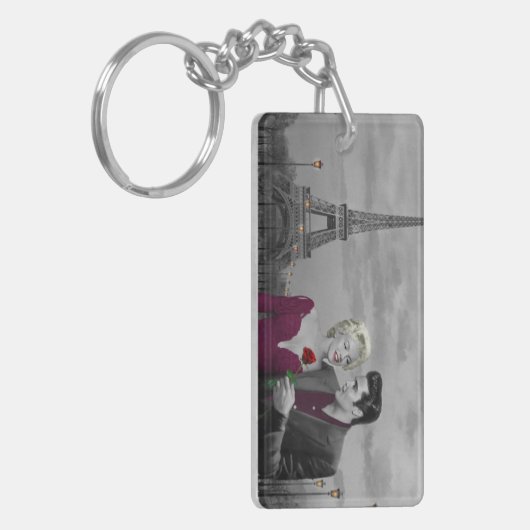 Paris B&W Schlüsselanhänger (Vorderseite links)