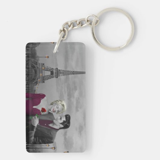 Paris B&W Schlüsselanhänger (Rückseite)