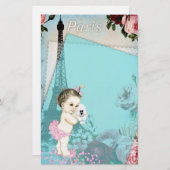 Paris Baby Briefpapier (Vorne/Hinten)