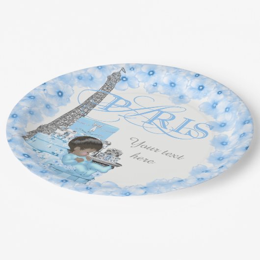 Paris Baby Duschpapier Teller Ethnic Boy Baby (Schrägansicht)