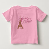 Paris Baby Girl Baby T-shirt (Rückseite)