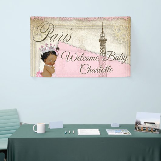 Paris Baby Shower Banner (Messeveranstaltung)