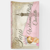 Paris Baby Shower Banner (Vertikal)