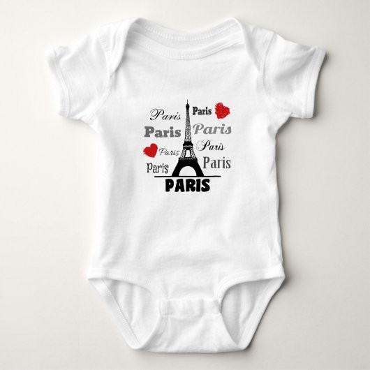 Paris Baby Strampler (Vorderseite)