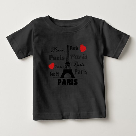 Paris Baby T-shirt (Vorderseite)