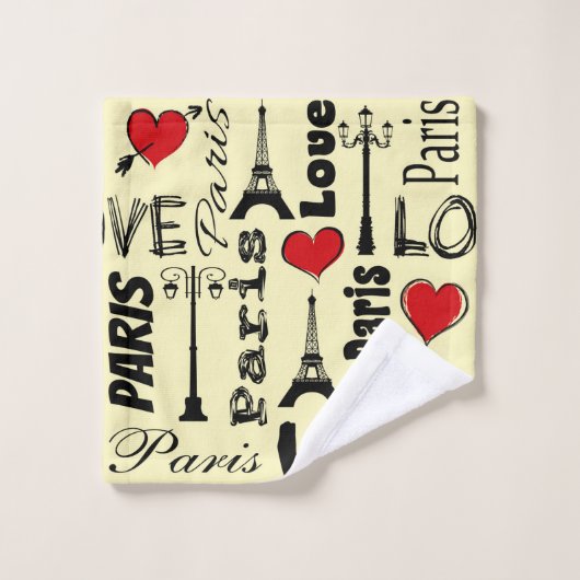 Paris Badhandtuch Set (Waschlappen)