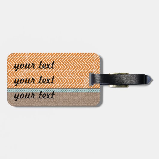 Paris Bag Gepäck Tag Gepäckanhänger (Rückseite horizontal)