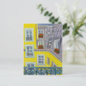 Paris Balcony Postkarte (Stehend Vorderseite)