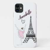 Paris Ballerina und der Eiffelturm Case-Mate iPhone Hülle (Rückseite)