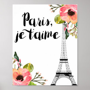 Paris Bedroom Decor, Paris Print, Paris Dekor Poster
