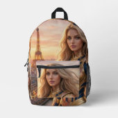 PARIS BEDRUCKTER RUCKSACK (Vorderseite)