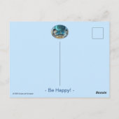 Paris bei der Nachtkarte (optionaler Umschlag) Postkarte (Rückseite)