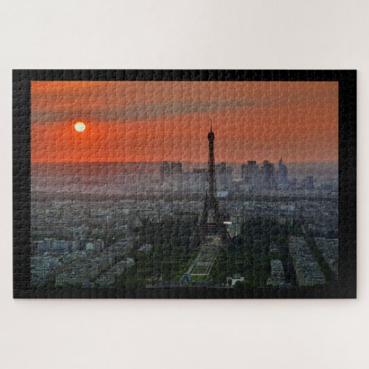 Paris bei Sunset Puzzle (Horizontal)