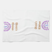 Paris Beige Lila Weißküche Handtuch (Horizontal)