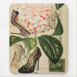 Paris beschuht französische botanische mit mousepad
