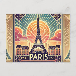 Paris besuchen postkarte