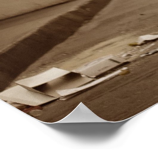 Paris Bicycling Poster (Ecke)