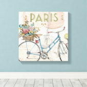 Paris Bike Leinwanddruck (Insitu (Holzboden))