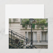 Paris Bike (Paris) Feiertagskarte (Vorne/Hinten)